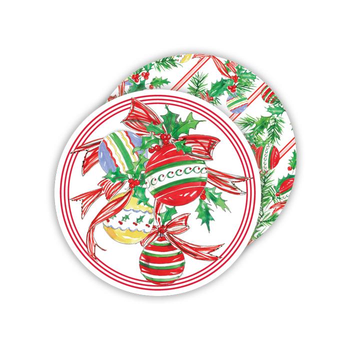 Handpainted Ornaments/Ornament Pattern Paper Coasters