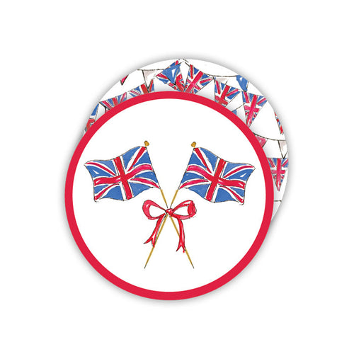 QEII British Flags Paper Coasters