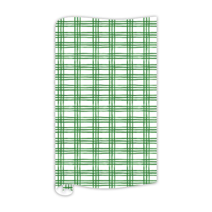 Green Plaid Pattern Wrapping Paper