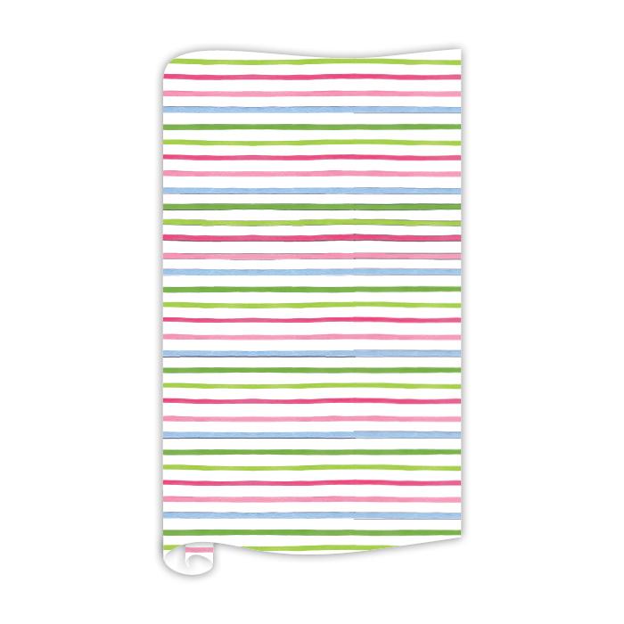 Handpainted Bright Stripe Pattern Wrapping Paper