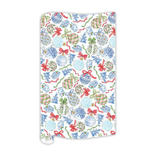 Chinoiserie Ornaments Pattern Wrapping Paper