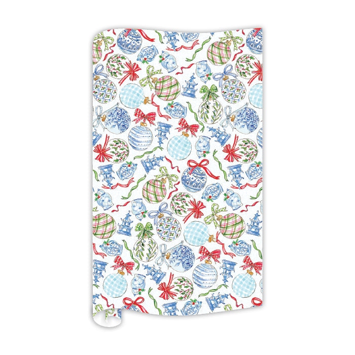 Chinoiserie Ornaments Pattern Wrapping Paper