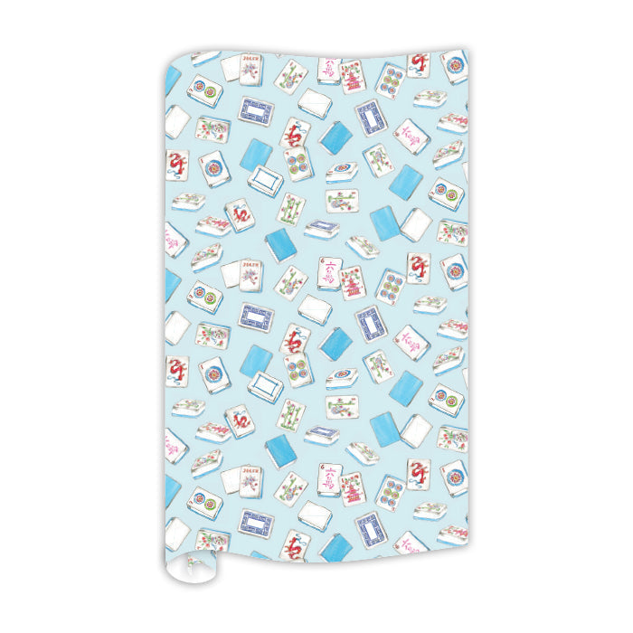 Mahjong Tiles Pattern Gift Wrap