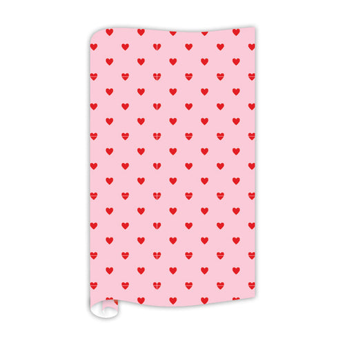 Sweet Red Hearts Gift Wrap