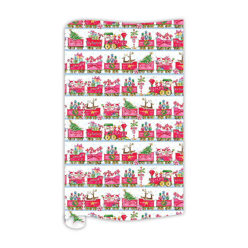 Santa Train Gift Wrap