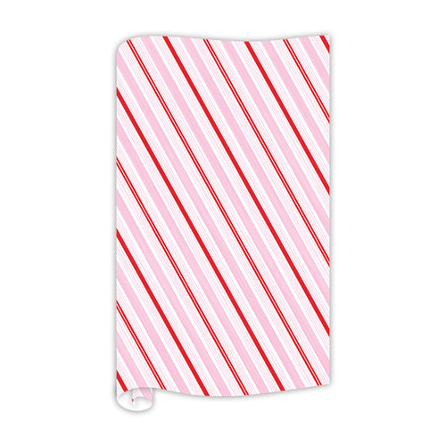 Pink Candy Cane Christmas Wrapping Paper