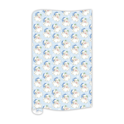 Blue & White Santa Gift Wrap