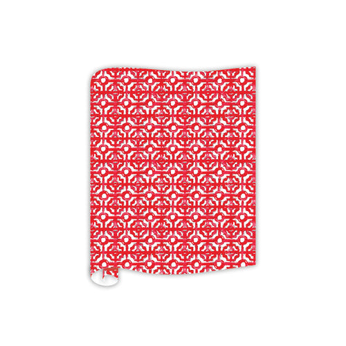 Red Chippendale Table Runner