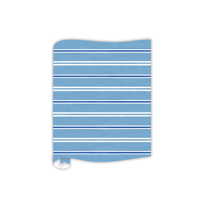 Dark & Light Blue Stripe Table Runner