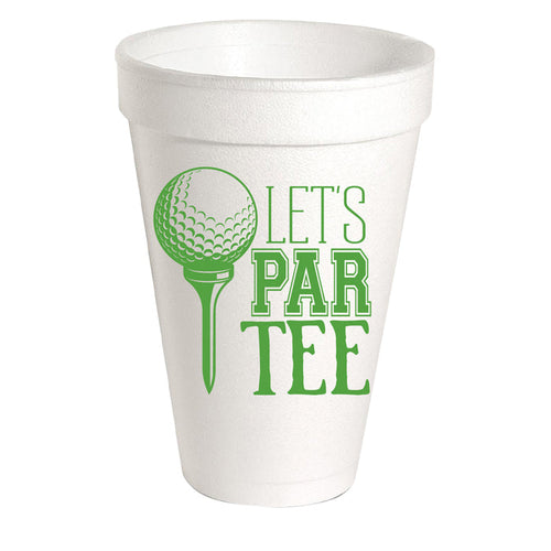 Let's ParTee Styrofoam Cups