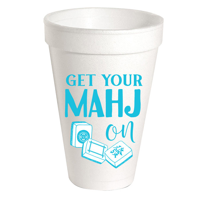 Get Your Mahj On Styrofoam Cup