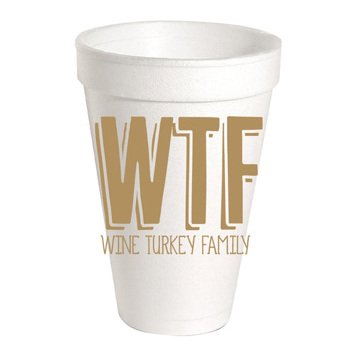 Wine Turkey Family Styrofoam Cup