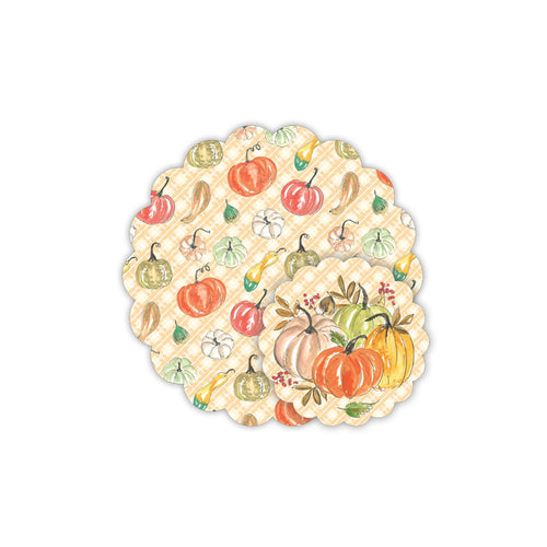 Assorted Pumpkins and Ghourds Doily Set