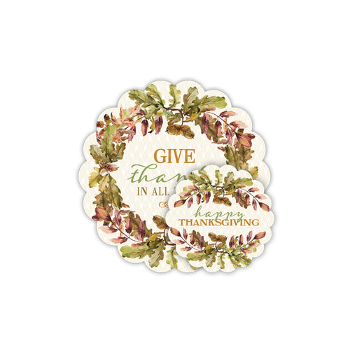 Give Thanks In All Things Doily Set