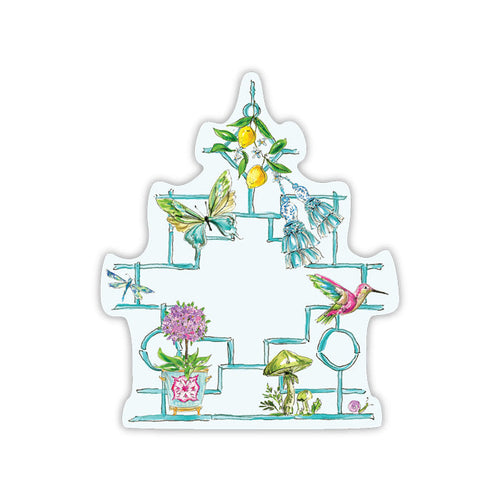 Turquoise Bamboo Pagoda Wonderland Die-Cut Accents