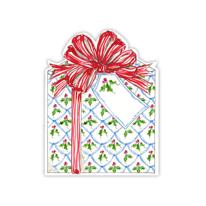 Blue Scallop Holiday Berry Package Die-Cut Accents