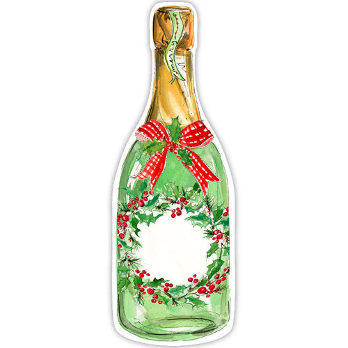 Christmas Wine Bottle Die-Cut Accents