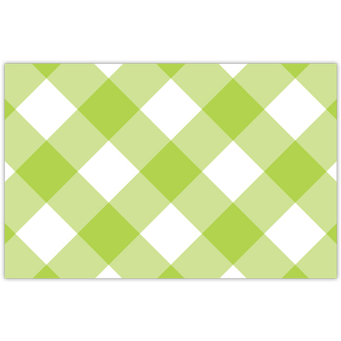 Lime Buffalo Check Placemats