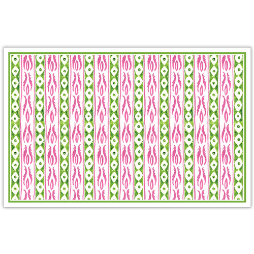 Two Pink and Green Designs Placmats