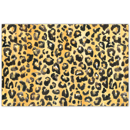 Handpainted Cheetah Print Placemats