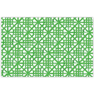 Handpainted Lattice Green Placemats