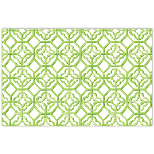 Handpainted Tiles Lime Placemats