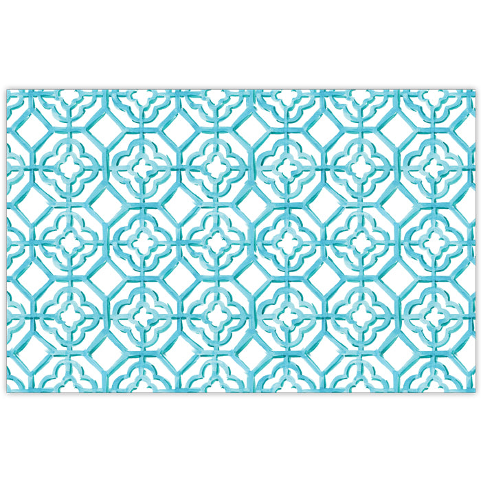 Handpainted Tiles Aqua Placemats
