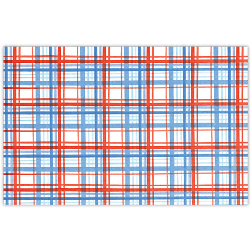 Red White & Blue Plaid Placemats