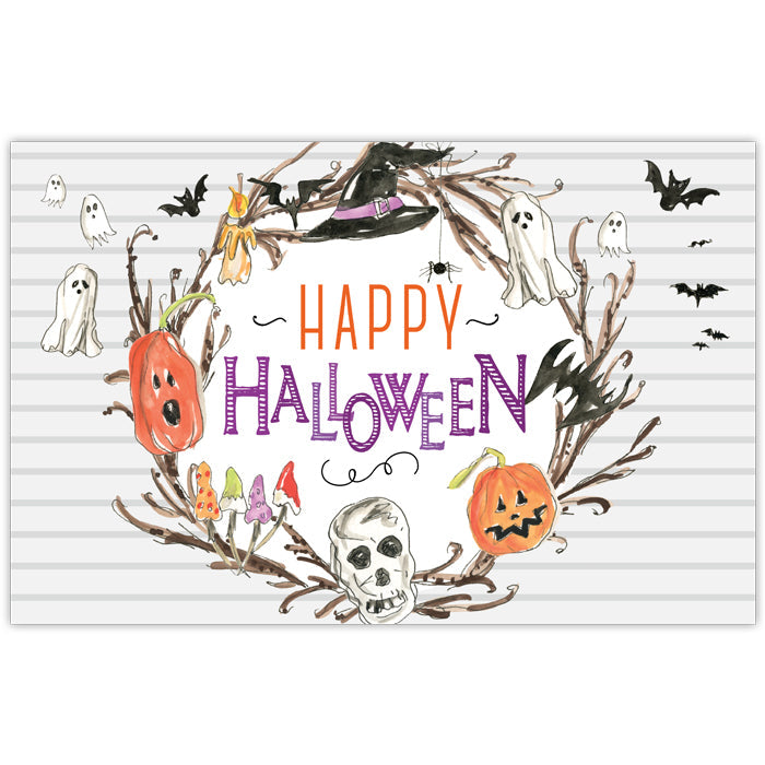 Halloween Wreath and Icons Placemats