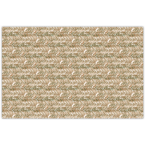 Brown Herringbone Pattern Placemats