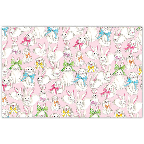 Handpainted Bunnies Pattern Placemat