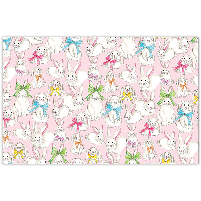 Handpainted Bunnies Pattern Placemat
