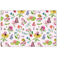 Handpainted Butterflies and Bees with Flowers Placemats