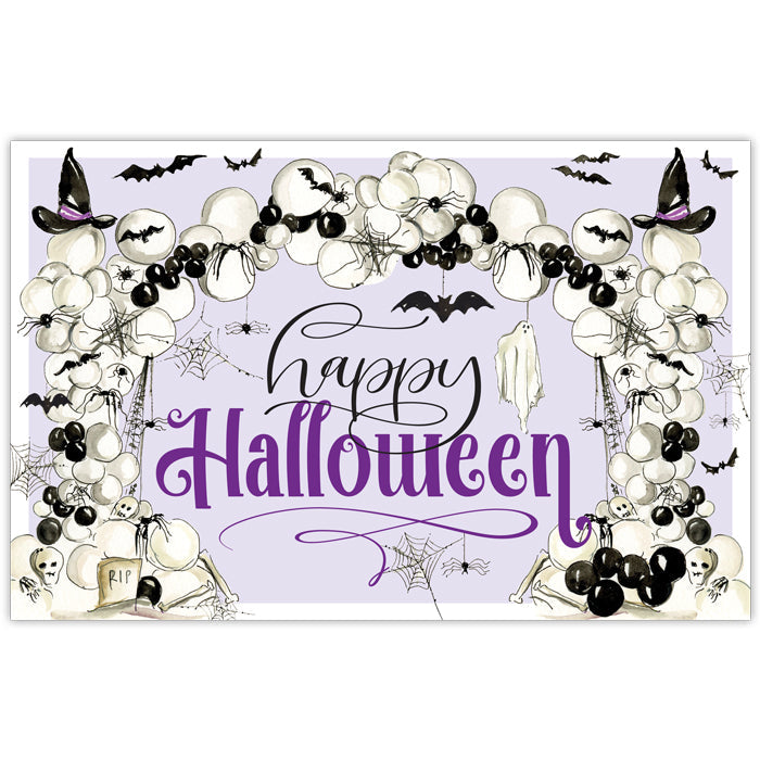 Happy Halloween Balloon Arch Placemats