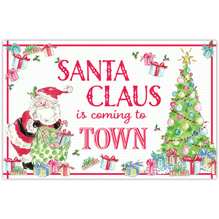 Santa Claus Is Coming To Town Placemats