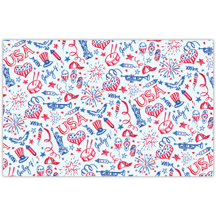 Fourth of July Icons Placemats