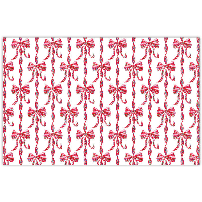 Red Plaid Bow Placemats