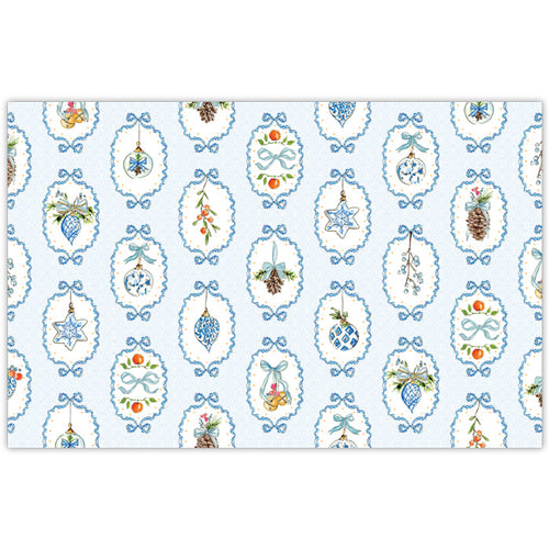 Christmas Citrus Bow Frame Placemats
