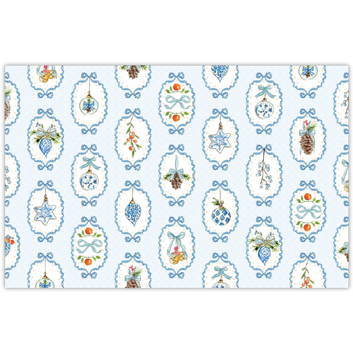 Christmas Citrus Bow Frame Placemats