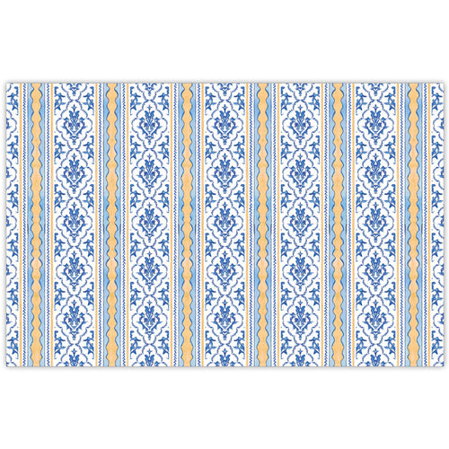 Blue Western Stripe Paper Placemats