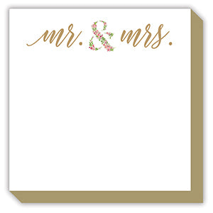 Mr & Mrs Floral Luxe Notepad