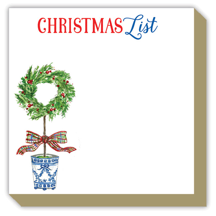 Christmas List Holiday Topiary Luxe Pad