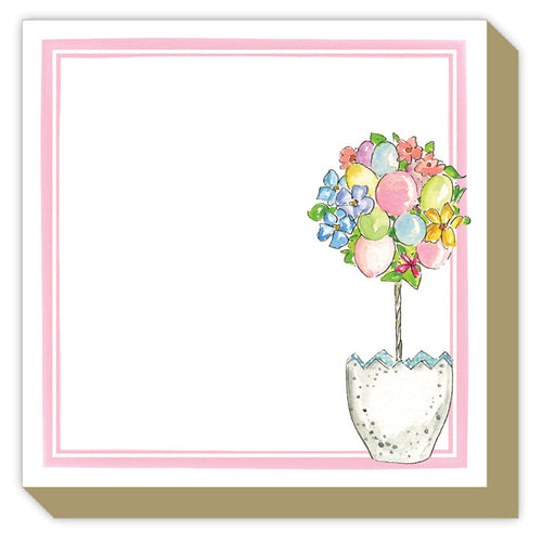 Topiary with Eggs Luxe Notepad