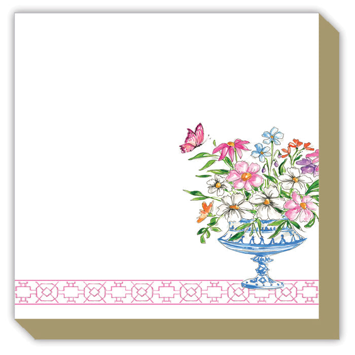 Pink Wonderland Floral Arrangement Luxe Notepad