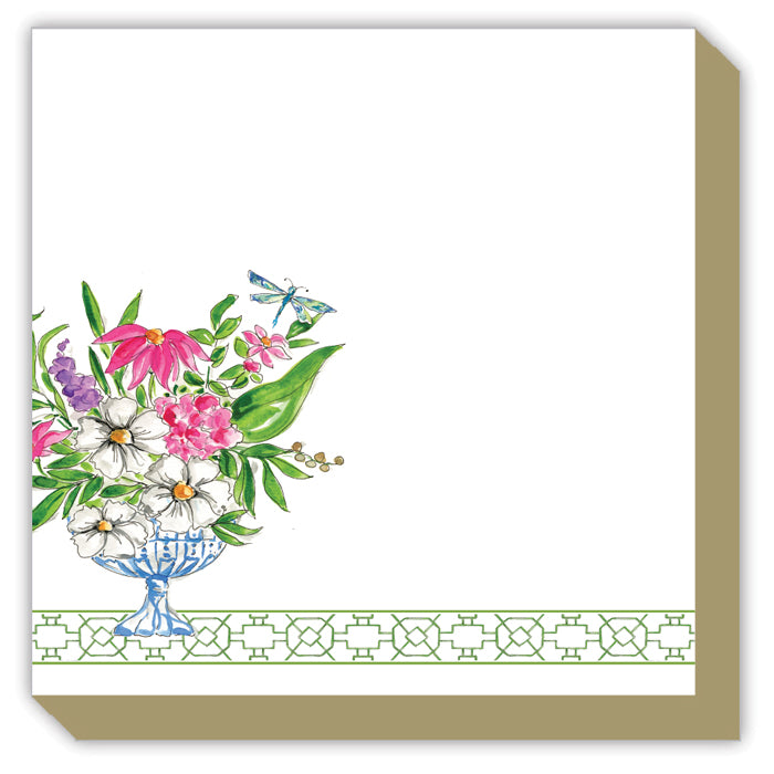 Green Wonderland Floral Arrangement Luxe Notepad