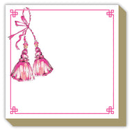Pink Handpainted Tassels Luxe Notepad