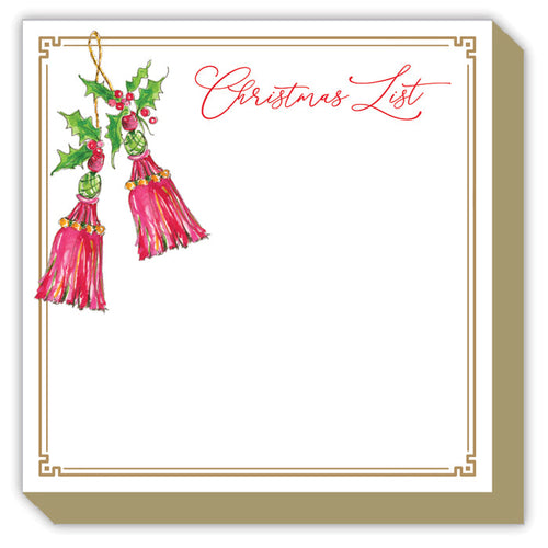 Holiday Tassels Luxe Notepad