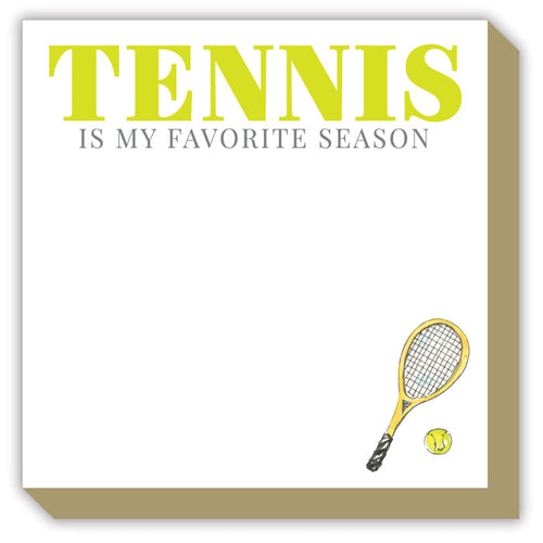 Tennis Is My Favorite Season Luxe Notepad