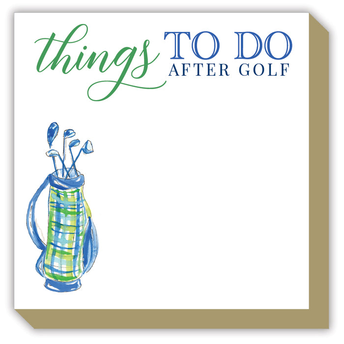 Things To Do After Golf Luxe Notepad