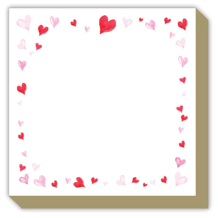 Pink & Red Hearts Luxe Notepad